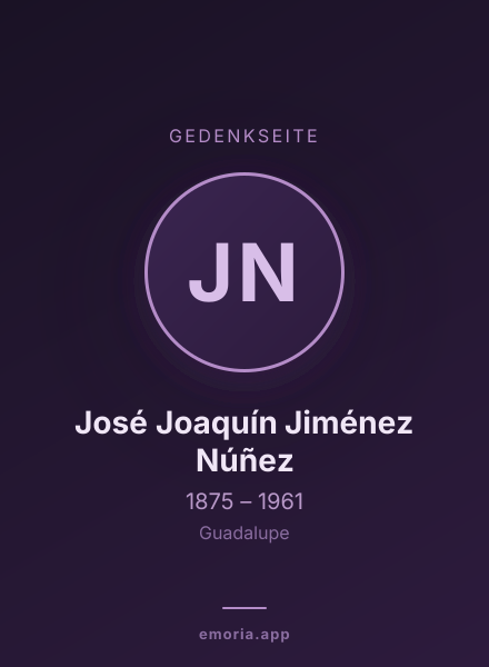 Gedenkportrait von José Joaquín Jiménez Núñez