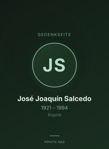 Gedenkportrait von José Joaquín Salcedo