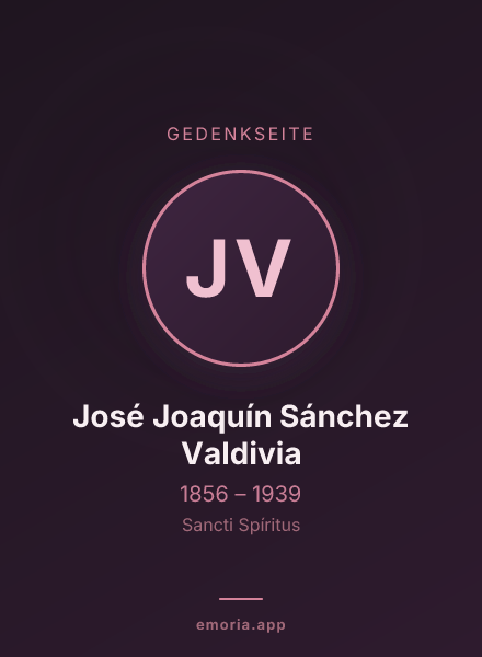 Gedenkportrait von José Joaquín Sánchez Valdivia