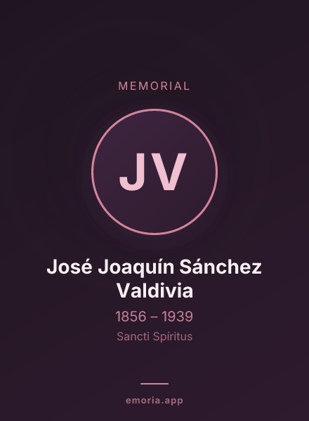 Memorial portrait of José Joaquín Sánchez Valdivia