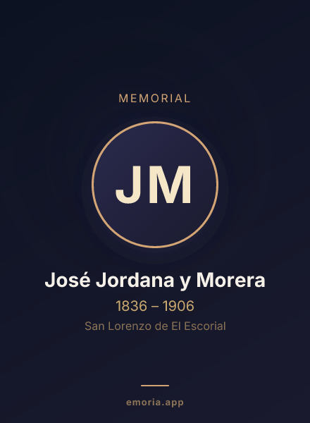 Memorial portrait of José Jordana y Morera