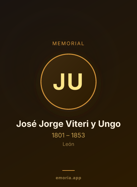 Memorial portrait of José Jorge Viteri y Ungo