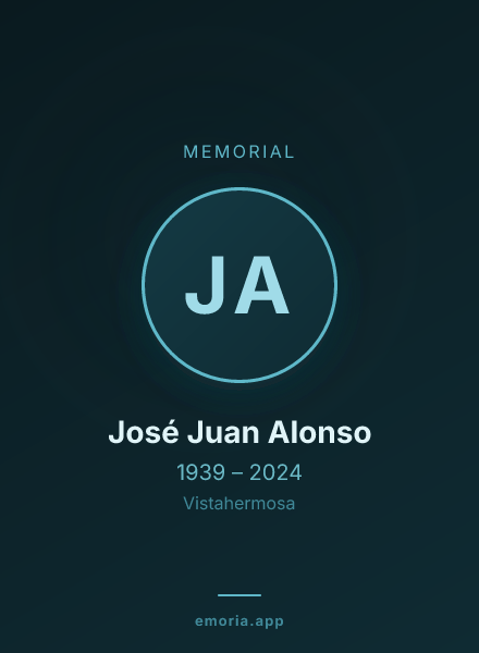 Memorial portrait of José Juan Alonso