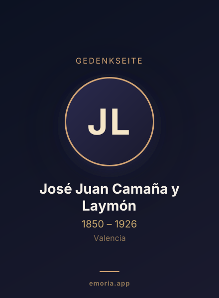 Gedenkportrait von José Juan Camaña y Laymón