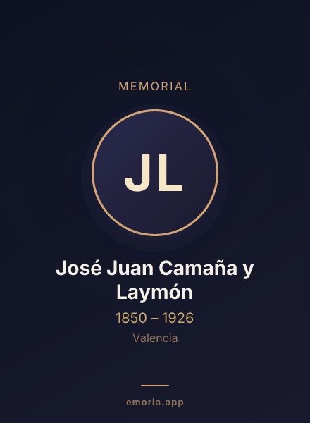 Memorial portrait of José Juan Camaña y Laymón