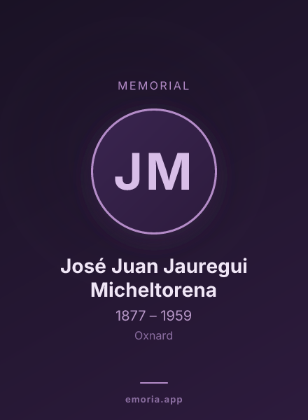 Memorial portrait of José Juan Jauregui Micheltorena