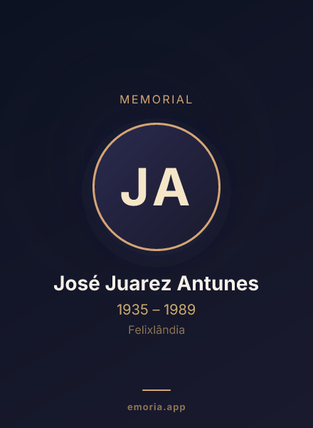 Memorial portrait of José Juarez Antunes