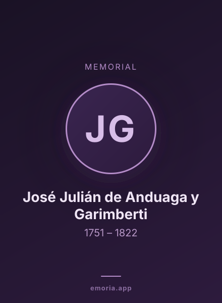 Memorial portrait of José Julián de Anduaga y Garimberti