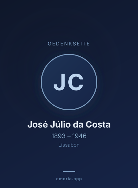 Gedenkportrait von José Júlio da Costa