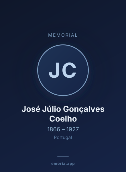 Memorial portrait of José Júlio Gonçalves Coelho