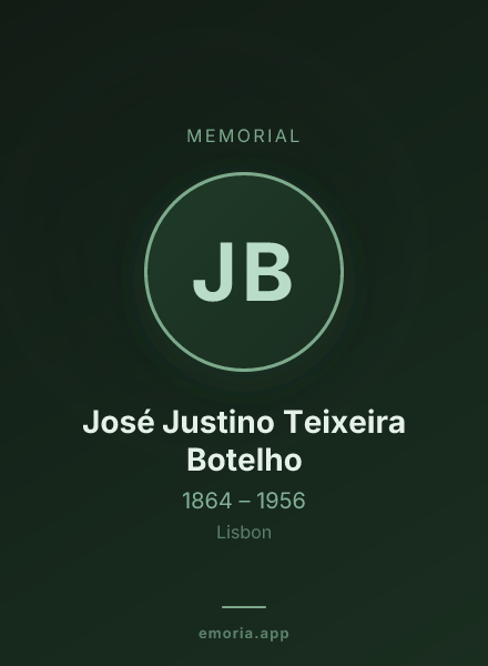 Memorial portrait of José Justino Teixeira Botelho