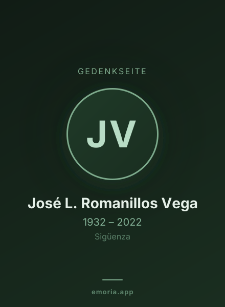 Gedenkportrait von José L. Romanillos Vega