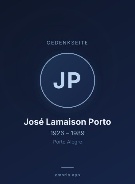 Gedenkportrait von José Lamaison Porto