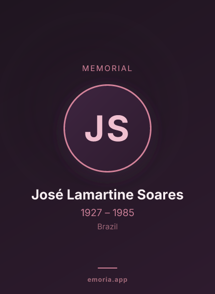 Memorial portrait of José Lamartine Soares