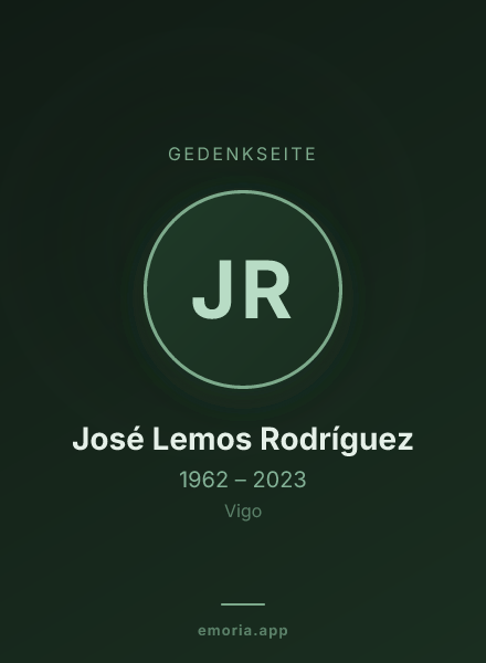 Gedenkportrait von José Lemos Rodríguez