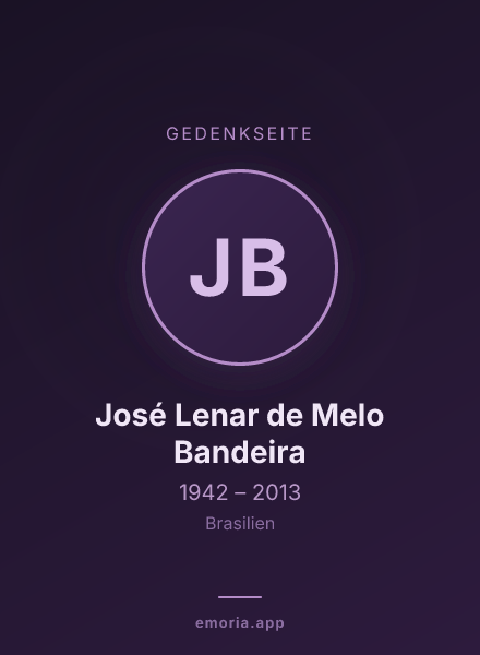 Gedenkportrait von José Lenar de Melo Bandeira