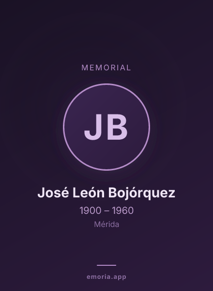 Memorial portrait of José León Bojórquez