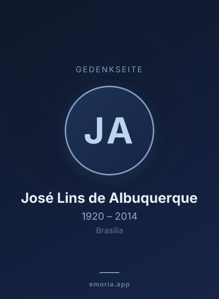 Gedenkportrait von José Lins de Albuquerque