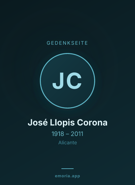 Gedenkportrait von José Llopis Corona