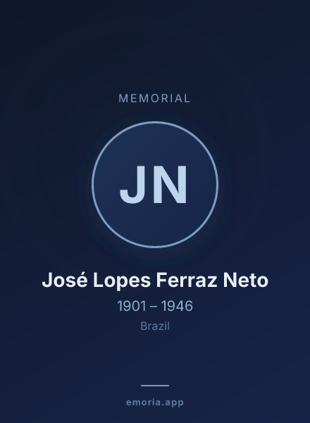 Memorial portrait of José Lopes Ferraz Neto
