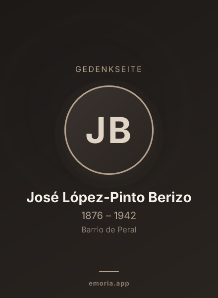 Gedenkportrait von José López-Pinto Berizo