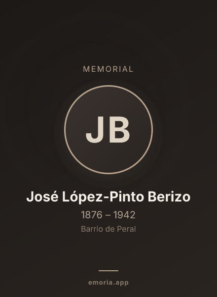 Memorial portrait of José López-Pinto Berizo