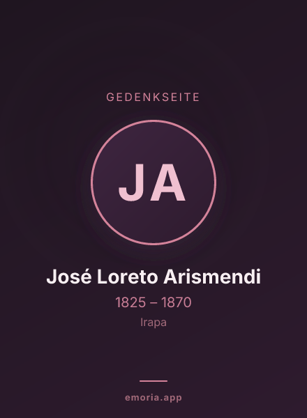 Gedenkportrait von José Loreto Arismendi