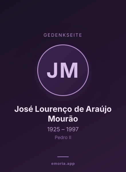 Gedenkportrait von José Lourenço de Araújo Mourão