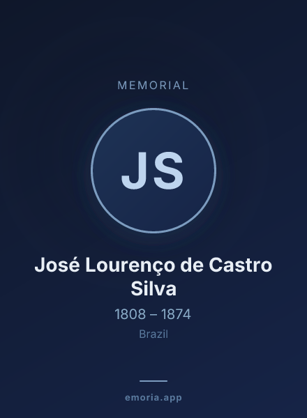 Memorial portrait of José Lourenço de Castro Silva