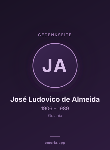 Gedenkportrait von José Ludovico de Almeida