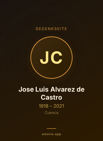 Gedenkportrait von Jose Luis Alvarez de Castro