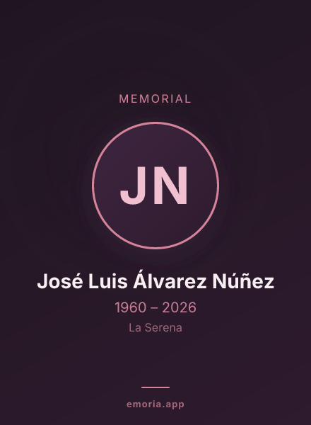 Memorial portrait of José Luis Álvarez Núñez