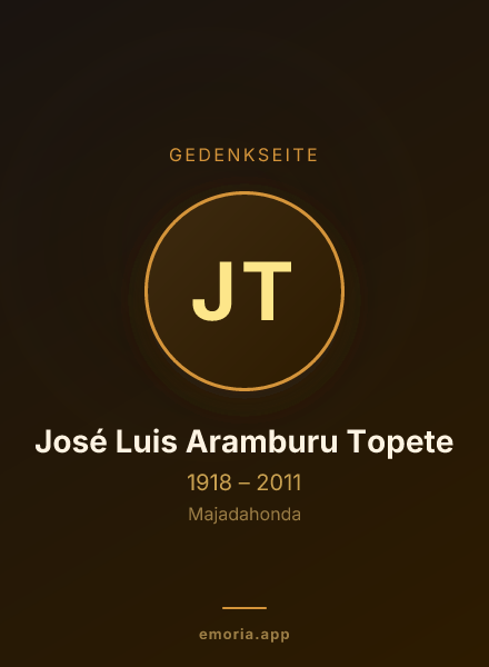 Gedenkportrait von José Luis Aramburu Topete