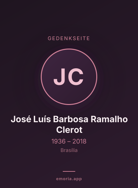 Gedenkportrait von José Luís Barbosa Ramalho Clerot
