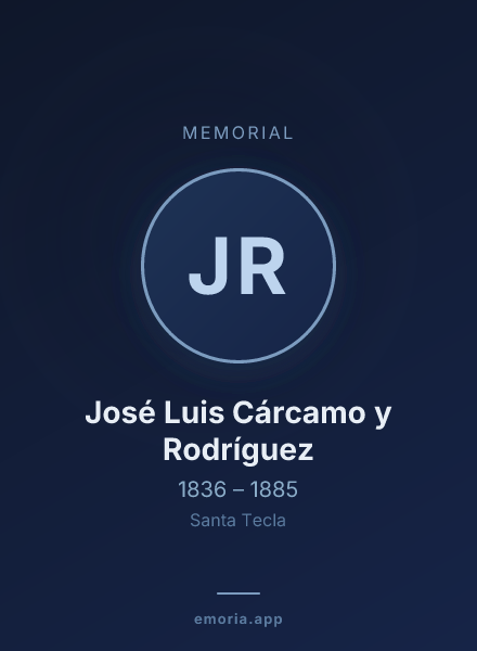 Memorial portrait of José Luis Cárcamo y Rodríguez