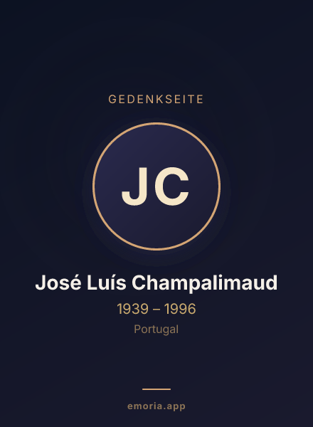 Gedenkportrait von José Luís Champalimaud