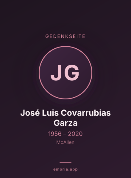 Gedenkportrait von José Luis Covarrubias Garza