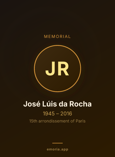 Memorial portrait of José Lúis da Rocha