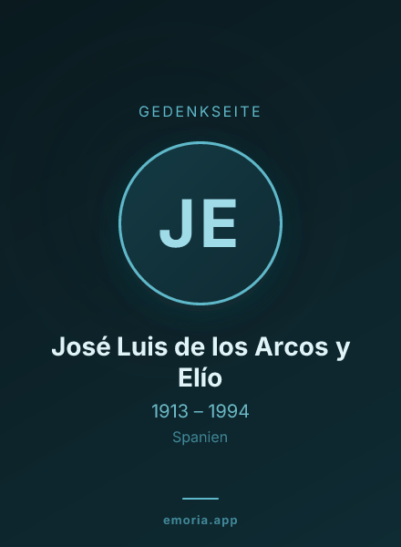 Gedenkportrait von José Luis de los Arcos y Elío