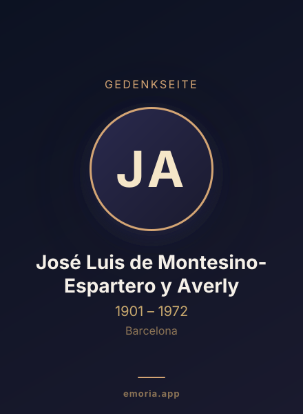 Gedenkportrait von José Luis de Montesino-Espartero y Averly
