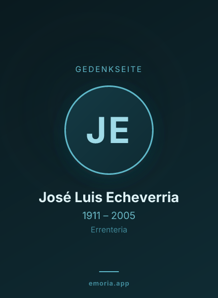 Gedenkportrait von José Luis Echeverria