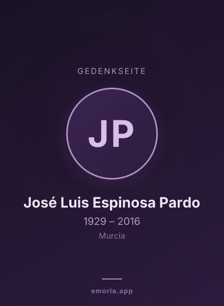 Gedenkportrait von José Luis Espinosa Pardo
