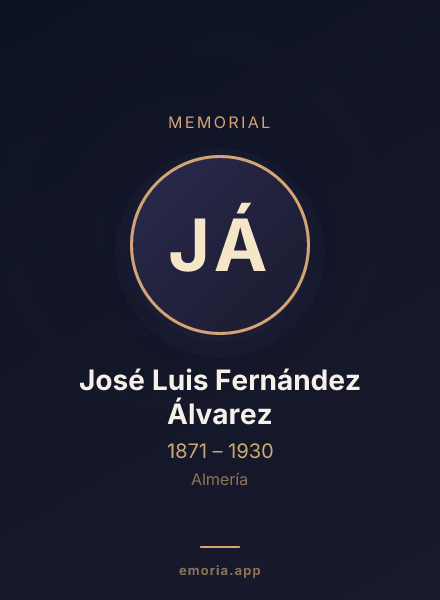 Memorial portrait of José Luis Fernández Álvarez