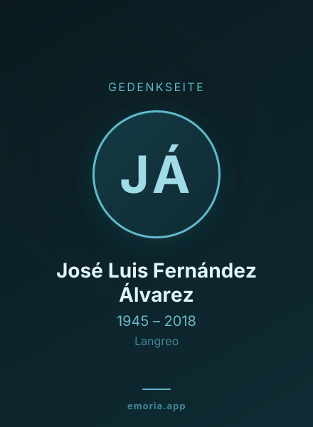 Gedenkportrait von José Luis Fernández Álvarez