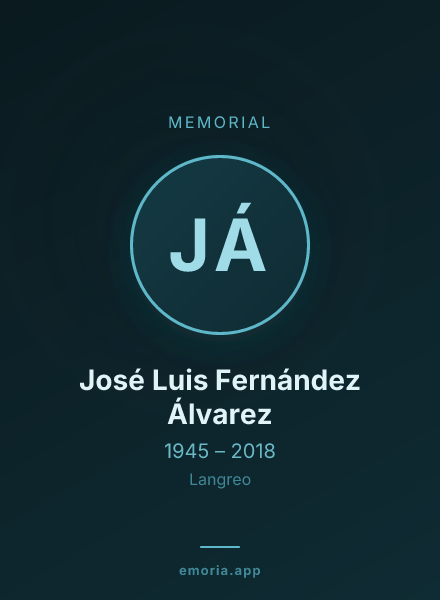 Memorial portrait of José Luis Fernández Álvarez