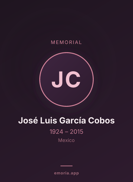 Memorial portrait of José Luis García Cobos