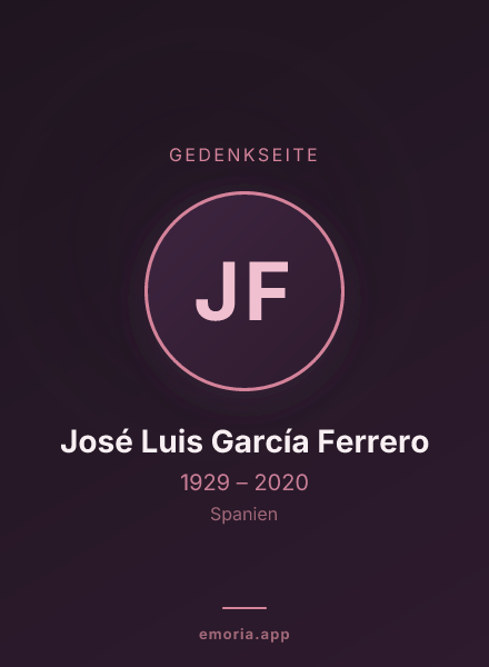 Gedenkportrait von José Luis García Ferrero