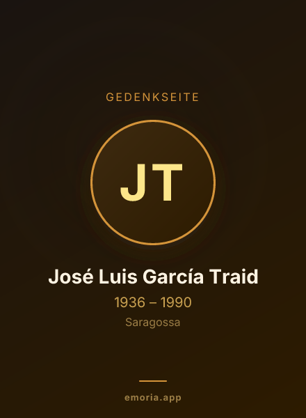 Gedenkportrait von José Luis García Traid