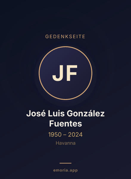 Gedenkportrait von José Luis González Fuentes
