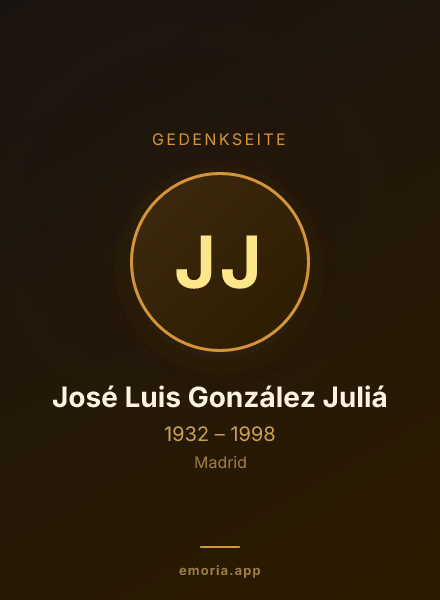 Gedenkportrait von José Luis González Juliá